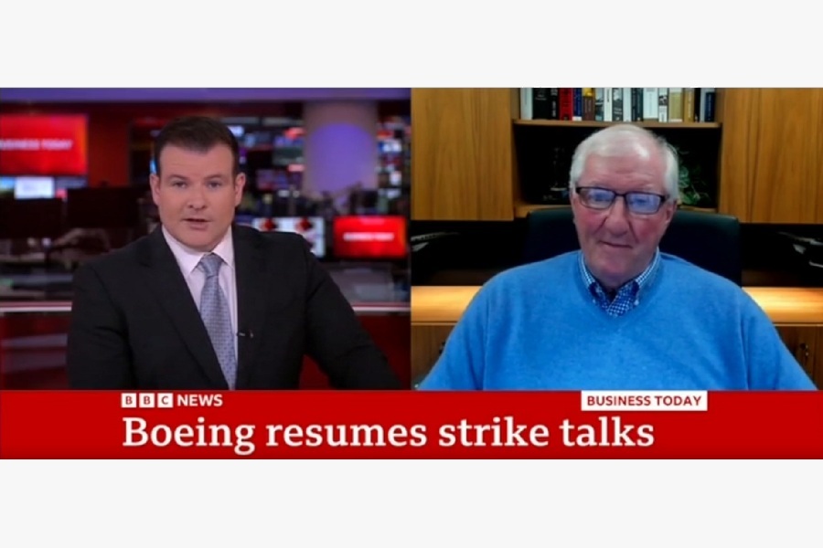 Interview with BBC about the Boeing strike